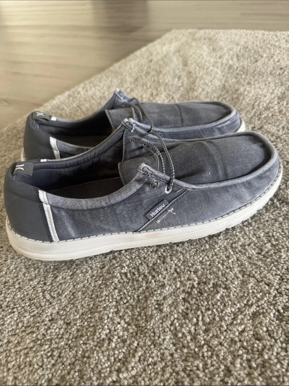 Hurley Laguna Men’s 13 Casual Ultra-Lightweight Breathable Canvas Shoe Blue
